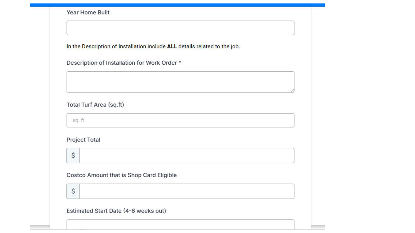 Product selection details