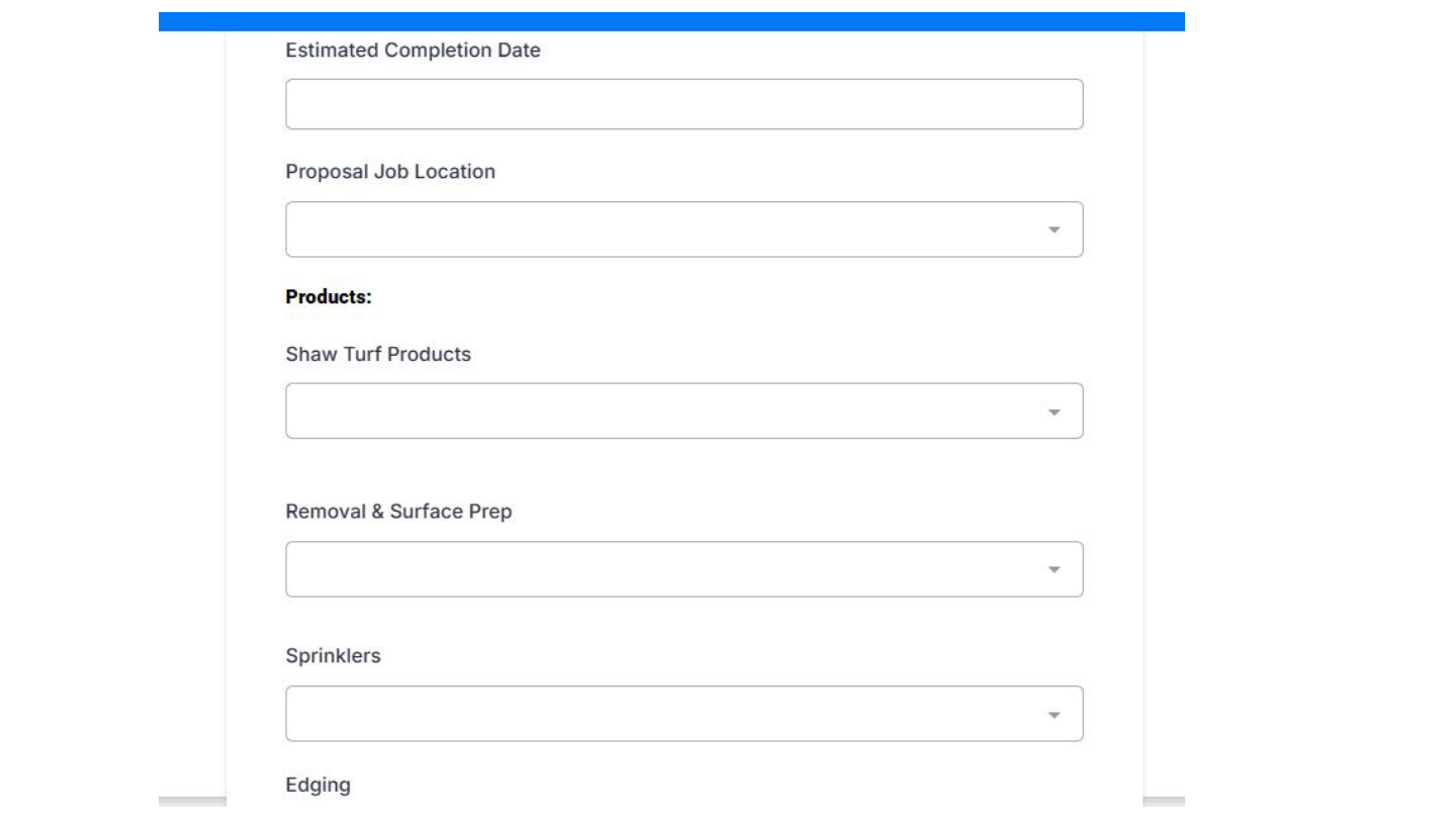 Additional form fields